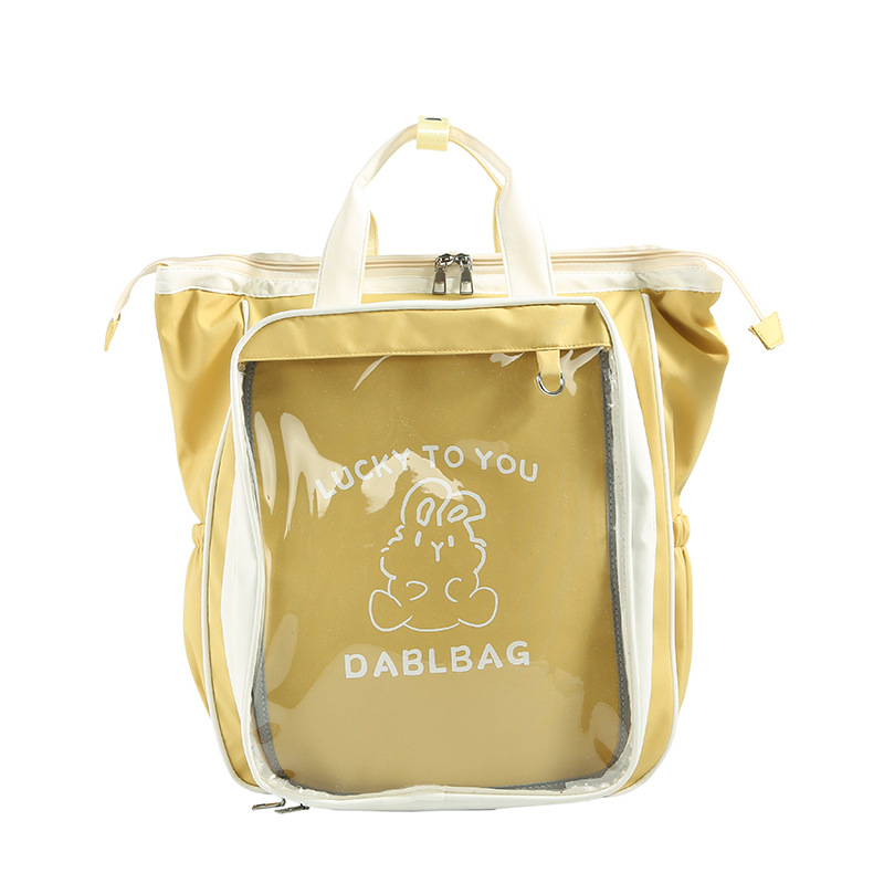 40cm sentado mochila mochila de gran capacidad universidad transparente ocio de gran capacidad mochila de estudiantes bolsas de dolor lindas mujeres