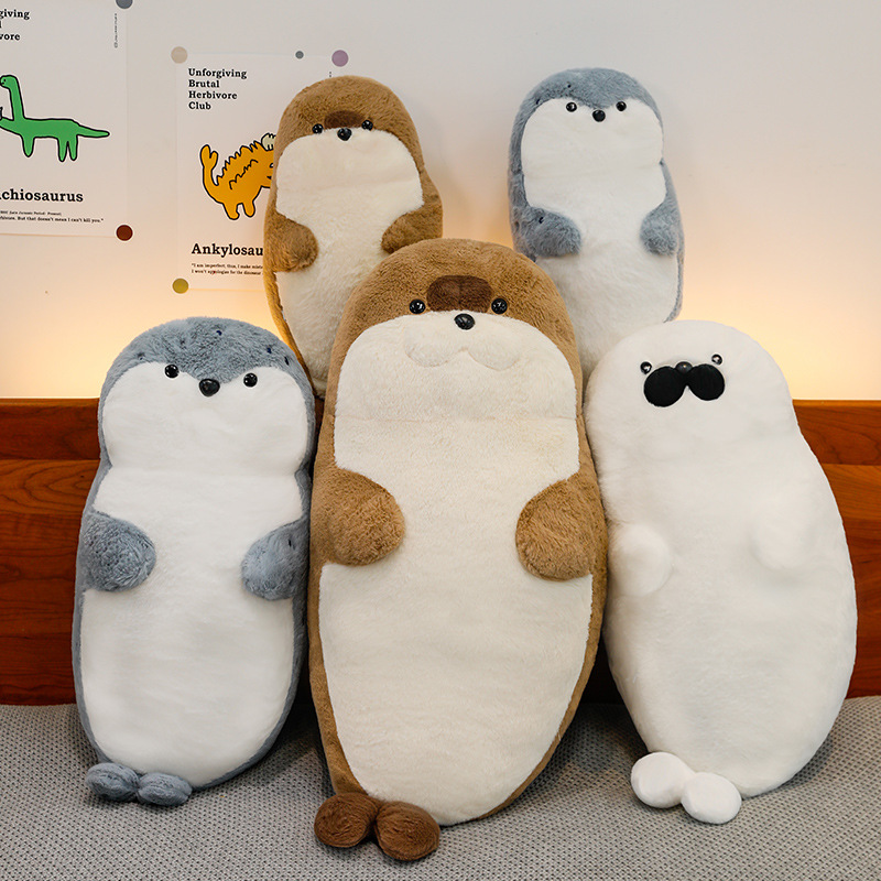 Cross-border Seal Plush Toy Doll Marine Life Pillow Sleeping Cushion Doll Birthday Gift for Girlfriend