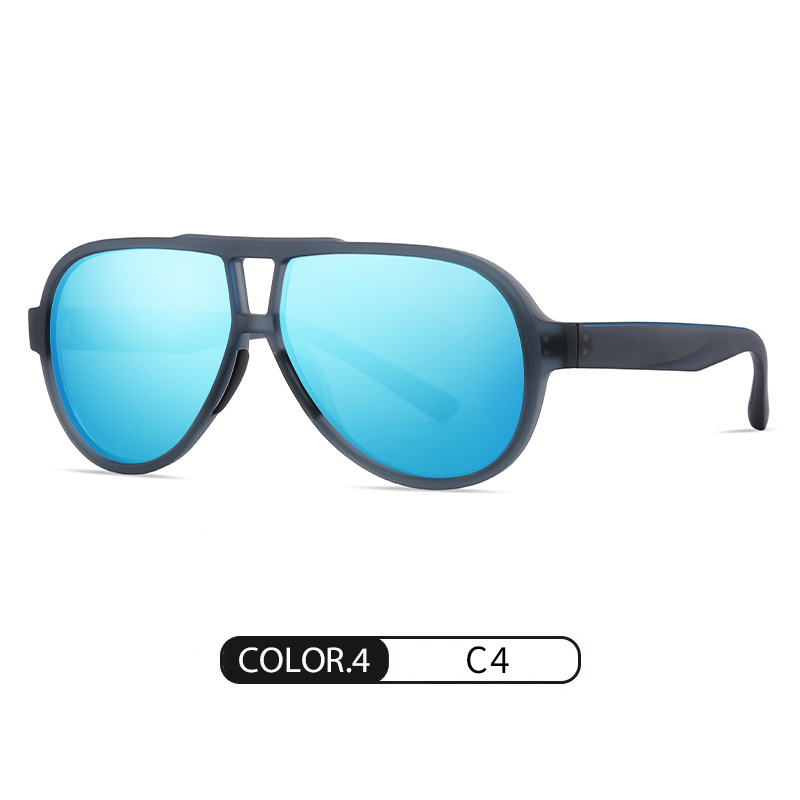 Gafas de sol de venta caliente de comercio exterior transfronterizo S11110 Tendencia de la moda europea y americana Gafas de sol polarizadas de tiro callejero TR Gafas de sol pintadas