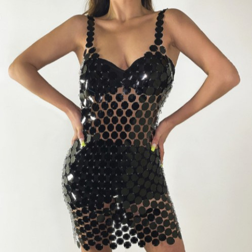 European and American Cross-Border Supply 2026 Summer Aliexpress Hot-Selling Sexy Sequin Strap Dress Hd20216