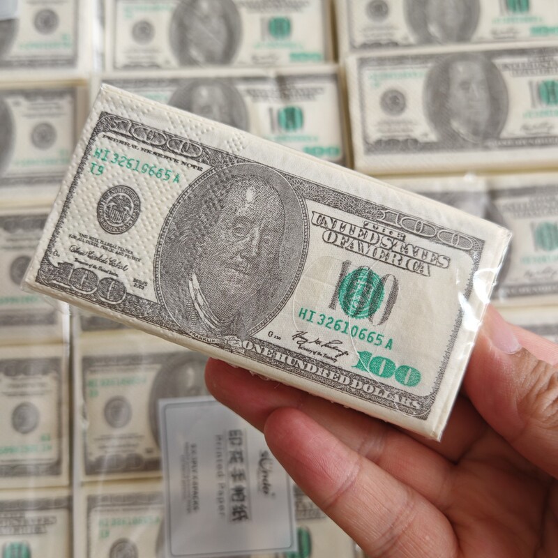 Creative Colorful Printed Dollar Paper Towels Funny Handkerchief Paper Napkins Portable Small Bag Tissue Paper Restaurant Toilet Paper Creative Colorful Printed Dollar Paper Towels Funny Handkerchief Paper Napkins Portable Small Bag Tissue Paper Restaurant Toilet Paper