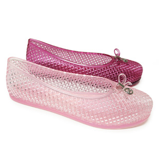OEM����LOGO���QŮʿ�����Y������Ь͸��PVCˮ����ЬFlat Sandals
