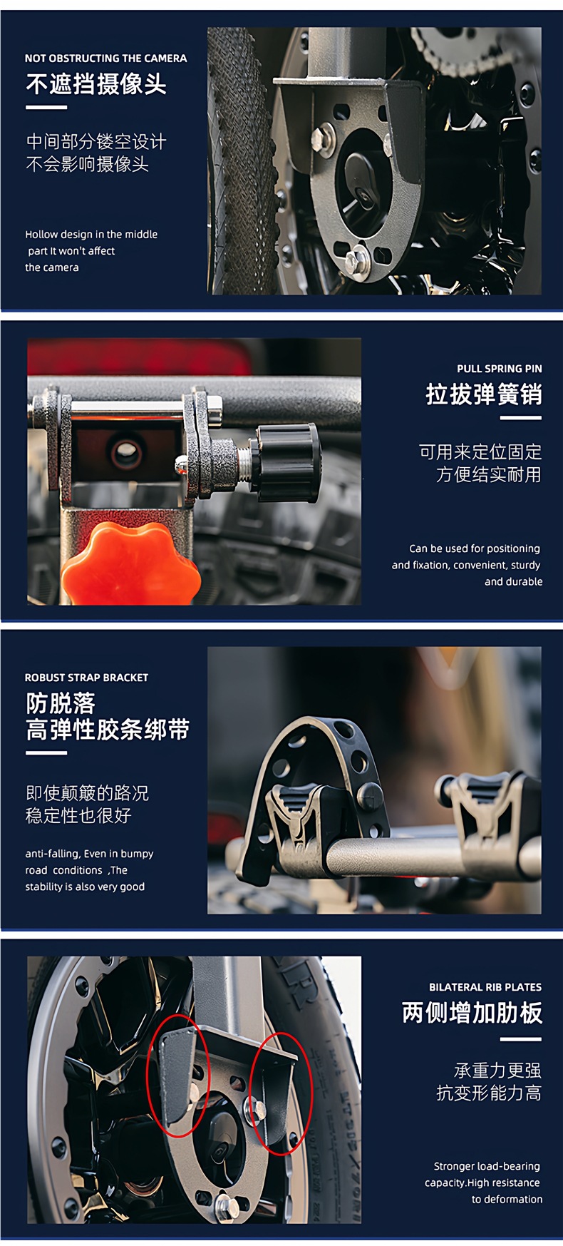 Folding Car Spare Tire-Style Bicycle Rack for Wrangler, Jietu, Tank, Liema, Bj40 Car-Mounted Bicycle Rear Rack