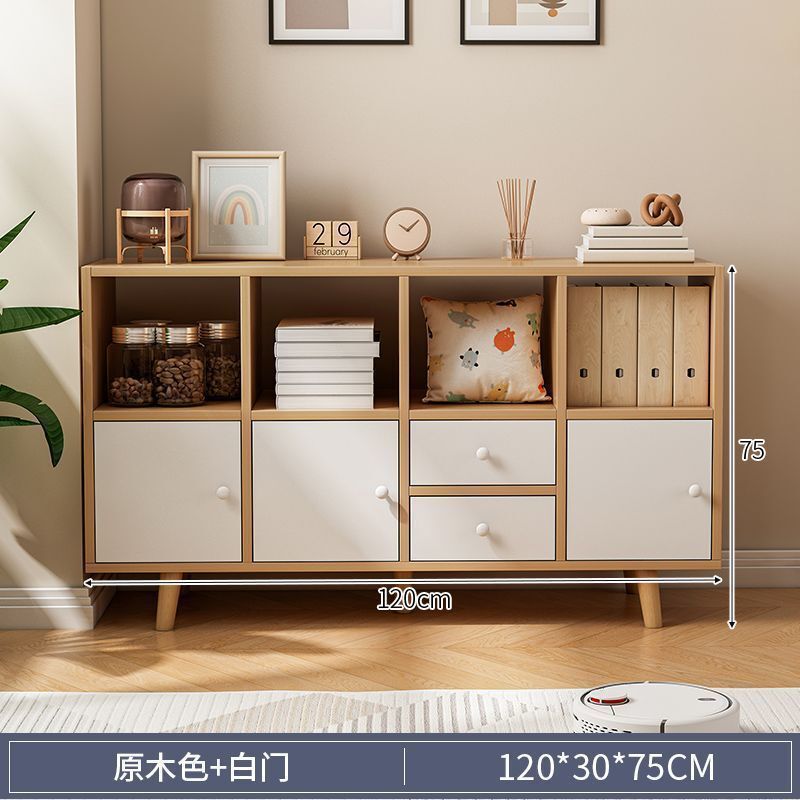 リビングルーム収納キャビネット学生組み合わせ収納キャビネットシンプルモダンな収納棚シンプルな本棚脚付き床置き本棚|undefined