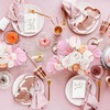 Amazon single party heterosexual paper plate covered film rose gold party decorative supplies disposable paper tray spot