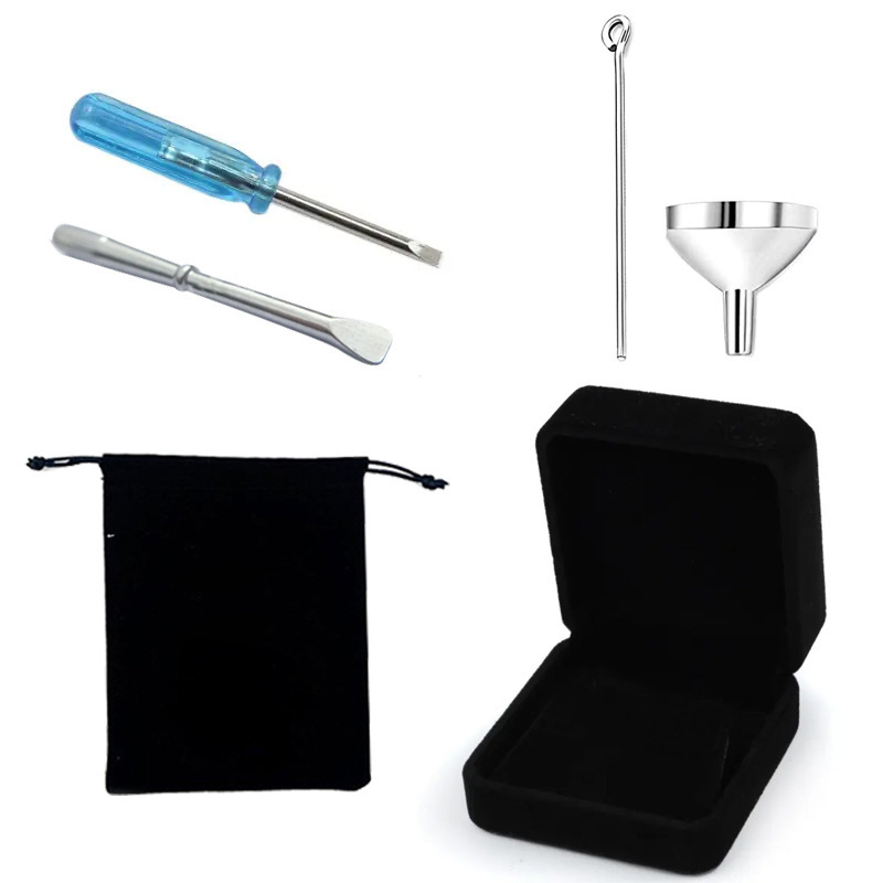 Jewelry Gift Jewelry High-grade Flannel Jewelry Box Black Flannel Bag Flat-blade Screwdriver Curns Small Funnel