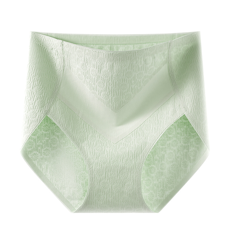 Niñas de algodón puro antibacteriano de cintura alta nueva cintura media-alta vientre entrepierna de algodón sin costuras calzoncillos de gran tamaño refrescantes