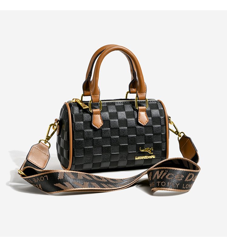 Women's Bag 2023 Autumn/Winter New Fashion Embossed Pillow Bag Boston Broadband Women's Bag Single Shoulder Crossbody Bag_voghion.com