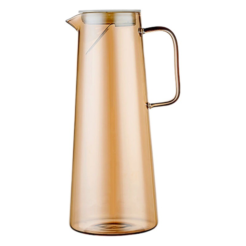 Estilo nórdico botella de agua fría olla de jugo de hogar taza de agua fría olla de vidrio de borosilicato botella de agua fría taza de agua fría traje Generación de pelo