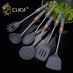 Chef Noblewoman Silicone Spatula – Non-Stick, Kitchen Cooking Set with Heat-Resistant Soup Spoon and Spatula for Home Use