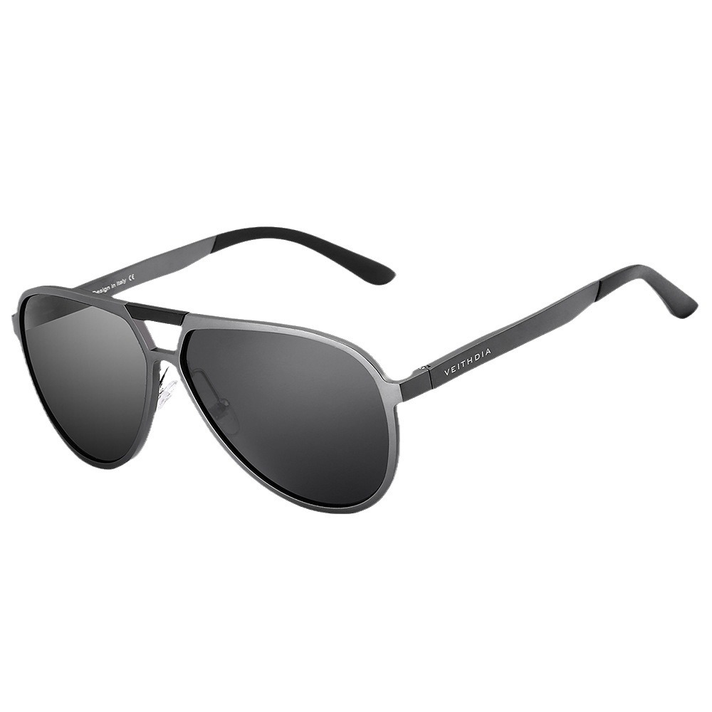 Gafas de sol polarizadas de aluminio y magnesio para hombres de nuevo estilo Gafas de sol de marco grande con revestimiento y protección UV 6850