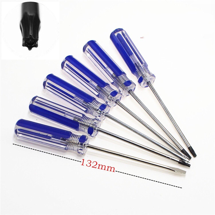 带孔手动梅花T8T9T10螺丝刀批 xbox360 游戏机外六角螺丝工具