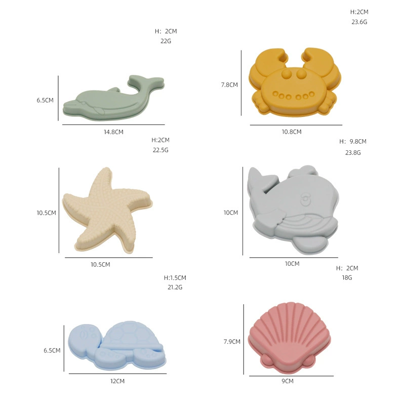 Summer cute toy, beach rubber animal model, tools set, beach style