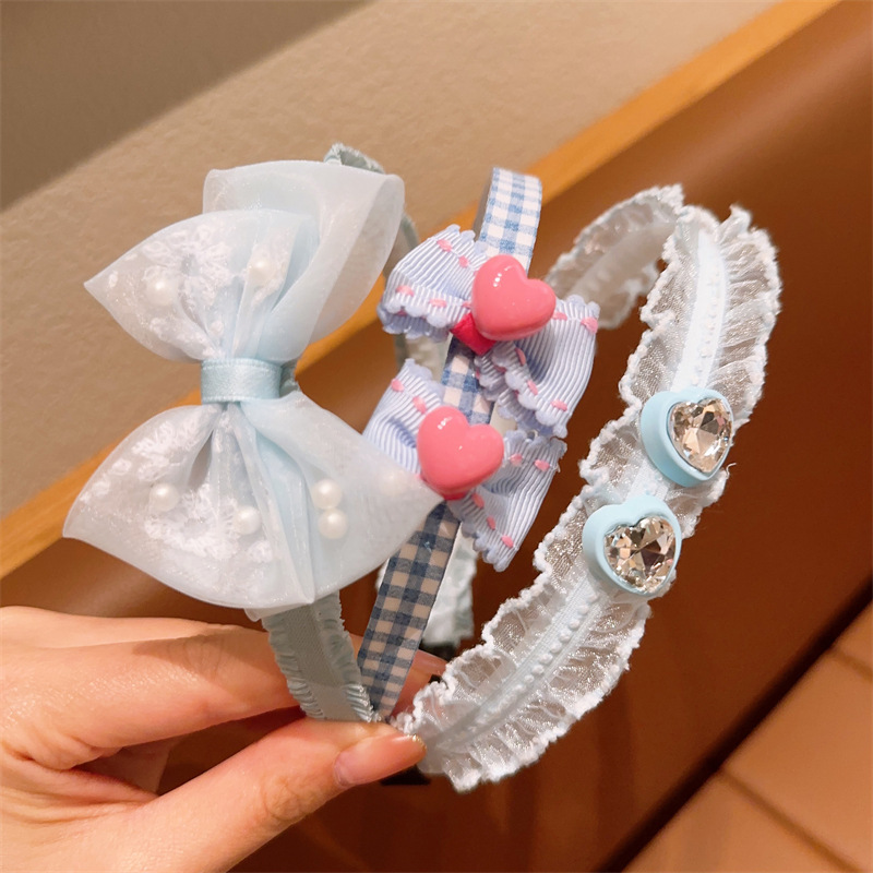 Arco diadema niños cara lavado cabello headwear niñas lindo dibujos animados pelo presionando diadema bebé antideslizante no-apretar la cabeza