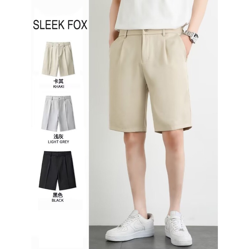 All-match suit pants business style casual shorts men's summer five-length pants pants straight tube vertical foreign trade cross-border wholesale