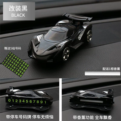 Phone Holder Multi-Function Navigation Support: Car phone holder - 833-with-number-plate-black-incense-stick1
