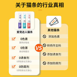 鱼油猫条100支整箱猫咪零食防掉毛营养增肥发腮宠物猫零食舔条