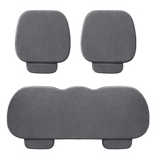 毛绒汽车坐垫冬季保暖单片后排短绒屁股垫三件套无靠背防滑座椅垫