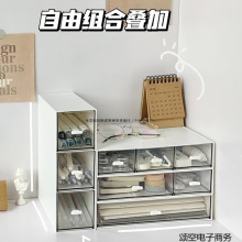 收纳盒桌面抽屉式塑料家居用品化妆储物盒宿舍桌上防尘整理包邮