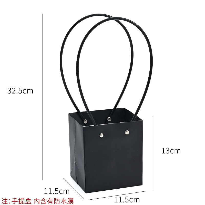 Bolso especial transfronterizo para flores, descuento al por mayor, bolsa trapezoidal de papel kraft impermeable, bolsa de embalaje de regalo, bolsa de ramo