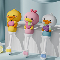 ORC Duckbill Baby Toothbrush with 10,000 Soft Filaments, Cartoon Little Duck Baby Learning Toothbrush Toy