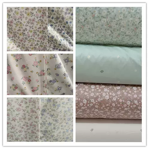 批发纯棉斜纹布料 碎花床单面料 服装棉衣布料 全棉印花被里棉布