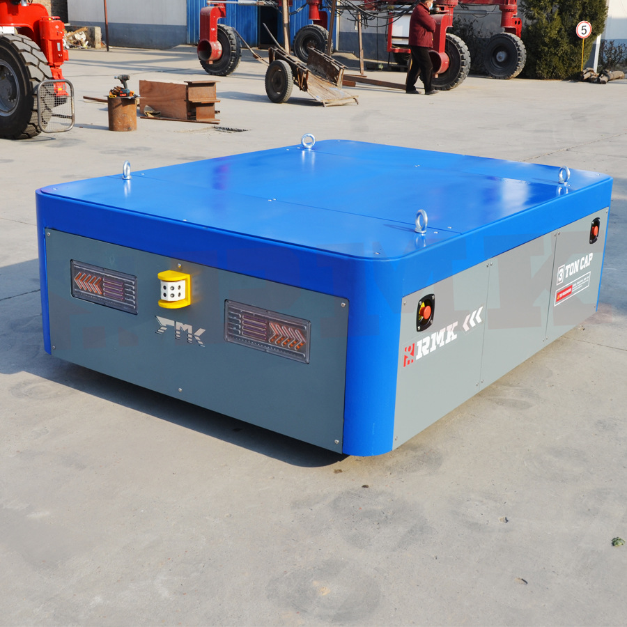 60吨电动带升降台无轨胶轮平车无轨电动搬运车蓄电池遥控平移小车