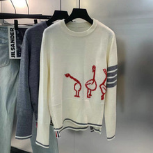 THOM BRASSY 1913套头大鹅嵌花毛衣