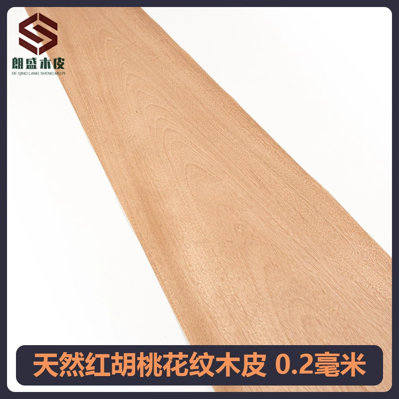 Натуральный красный орех узор Шпона Динамик тонкая кожа ручной работы шпон твердая древесина шпон Облицовка Шпон Облицовка Шпон