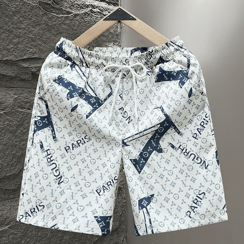 Summer New Style Men's Plus-Size Loose Casual Beach Shorts Trendy Simple Five-Point Shorts for Men Summer