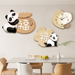 好運熊貓裝飾畫現代簡約客廳走廊過道牆壁掛飾寓意好家居飾品掛畫