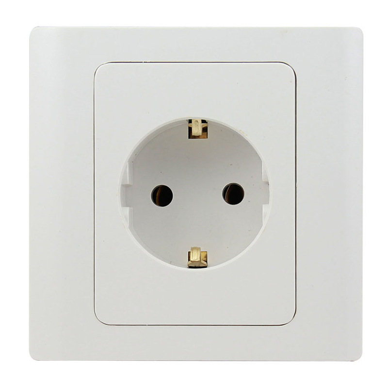 86-type German standard power socket European standard three-pole European-style grounding socket European standard 16A German wall socket