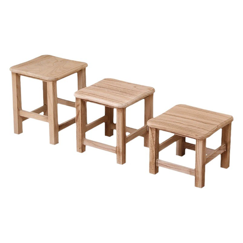 Скандинавский табурет из массива дерева