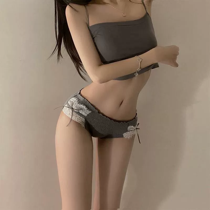  underwear with bow, cotton antibacterial trousers, sexy pants