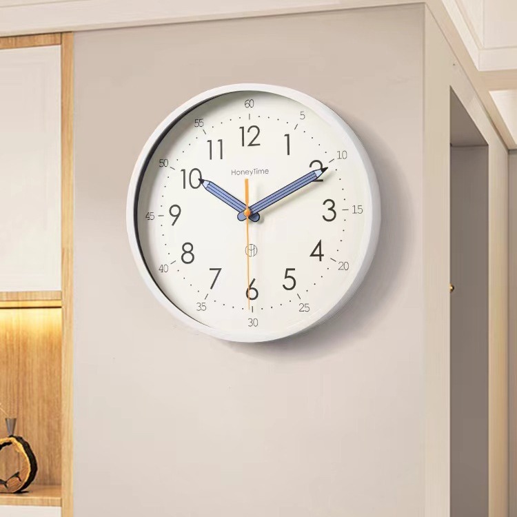 Reloj de pared simple moderno sin perforación sala de estar reloj doméstico de cuarzo dormitorio red reloj de pared nuevo reloj grande 2024