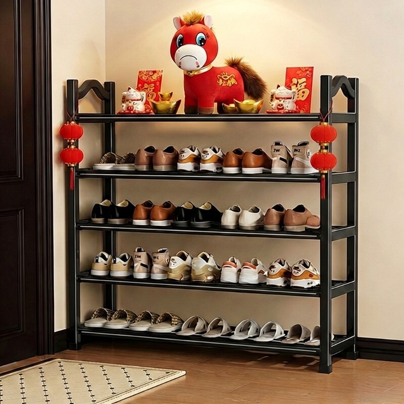 Simple Shoe Rack for Home Use at the Entrance, Multi-Layer Indoor Rack for Rental Apartments and Dormitories, 2025 New Model Clothes Hanger and Drying Rack for Entryway