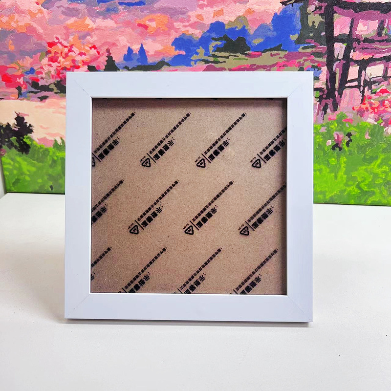 pvc plastic photo frame square diamond painting special frame diy children's handmade works round mounting frame wholesale