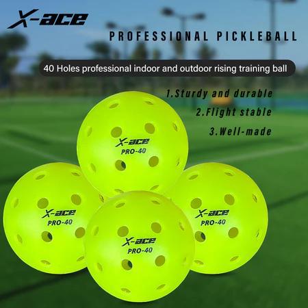 x-ace pickleball paddle manufacturer direct sales in stock 40-hole rotomolded injection molded pickleball paddles