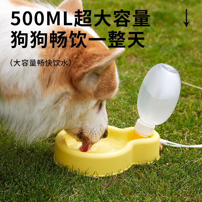 Mascotas que salen con la taza para perros y gatos, cordón portátil, hervidor plegable, bebedero de gran capacidad, tazón para perros, venta al por mayor transfronteriza