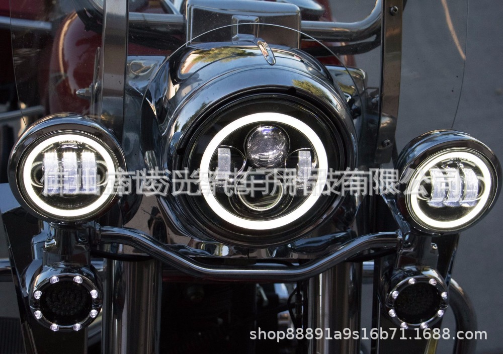 7inch Led Headlights, 4.5inch Fog Lights, Moxiao 500 Lifan V16 Modified Led Fog Lights, Motorcycle Modification