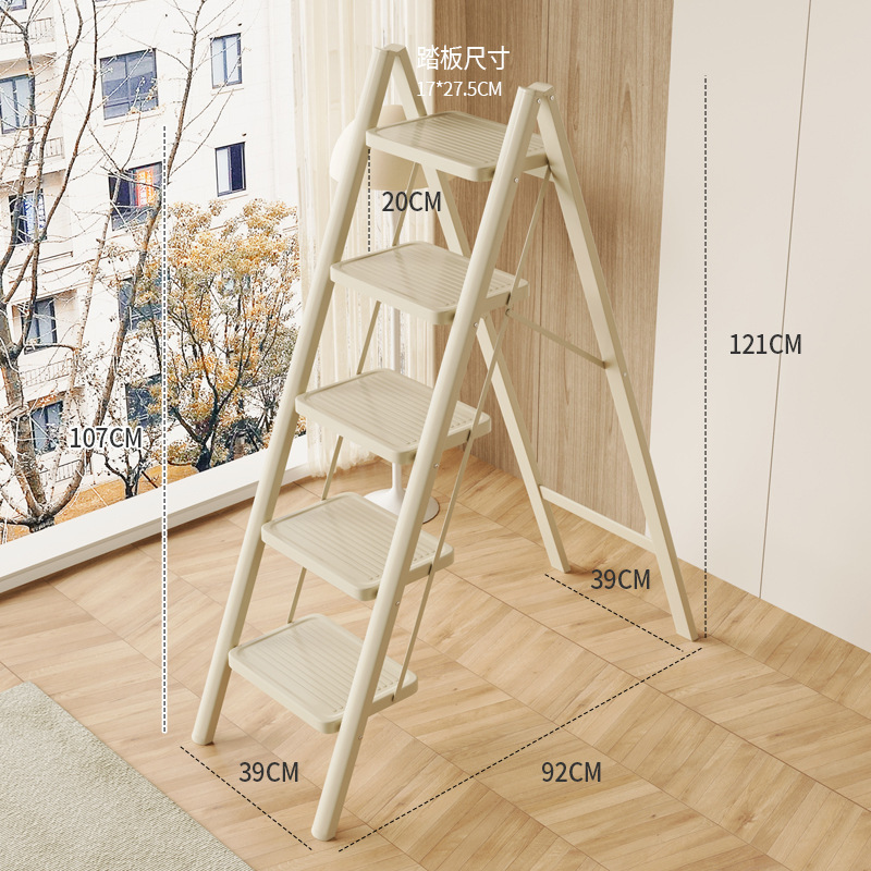 家庭用折りたたみ伸縮はしご、厚みのあるヘリンボーンはしご、屋内多機能階段、3段または4段の昇降はしご、小さなはしごスツール|undefined