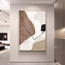 雪川抽象肌理画大芬村客厅挂画墙壁装饰画手绘油画玄关高端立体画