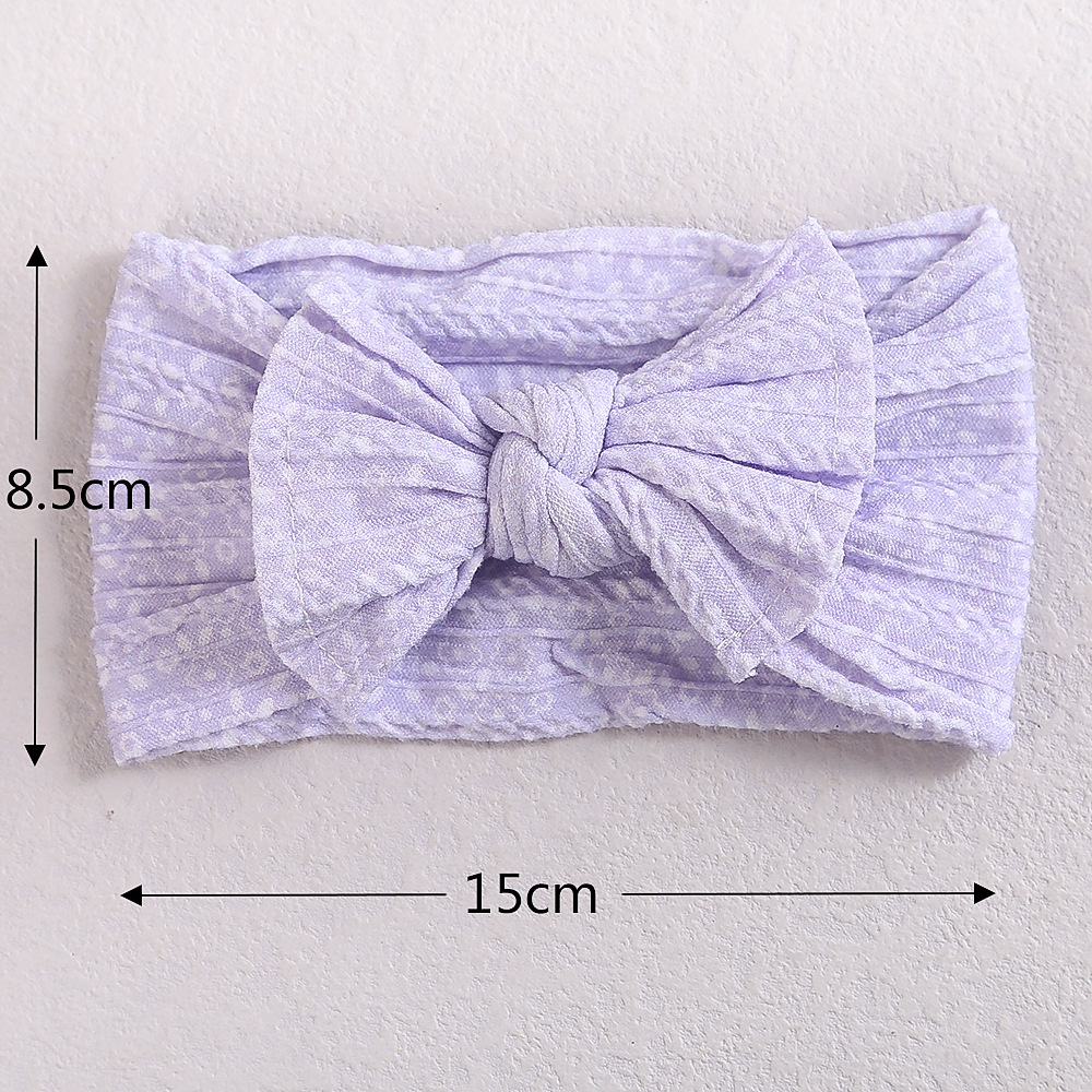 Cross-border children's hair accessories baby care door headband 3D digital printing nylon bow baby hair band wholesale_voghion.com