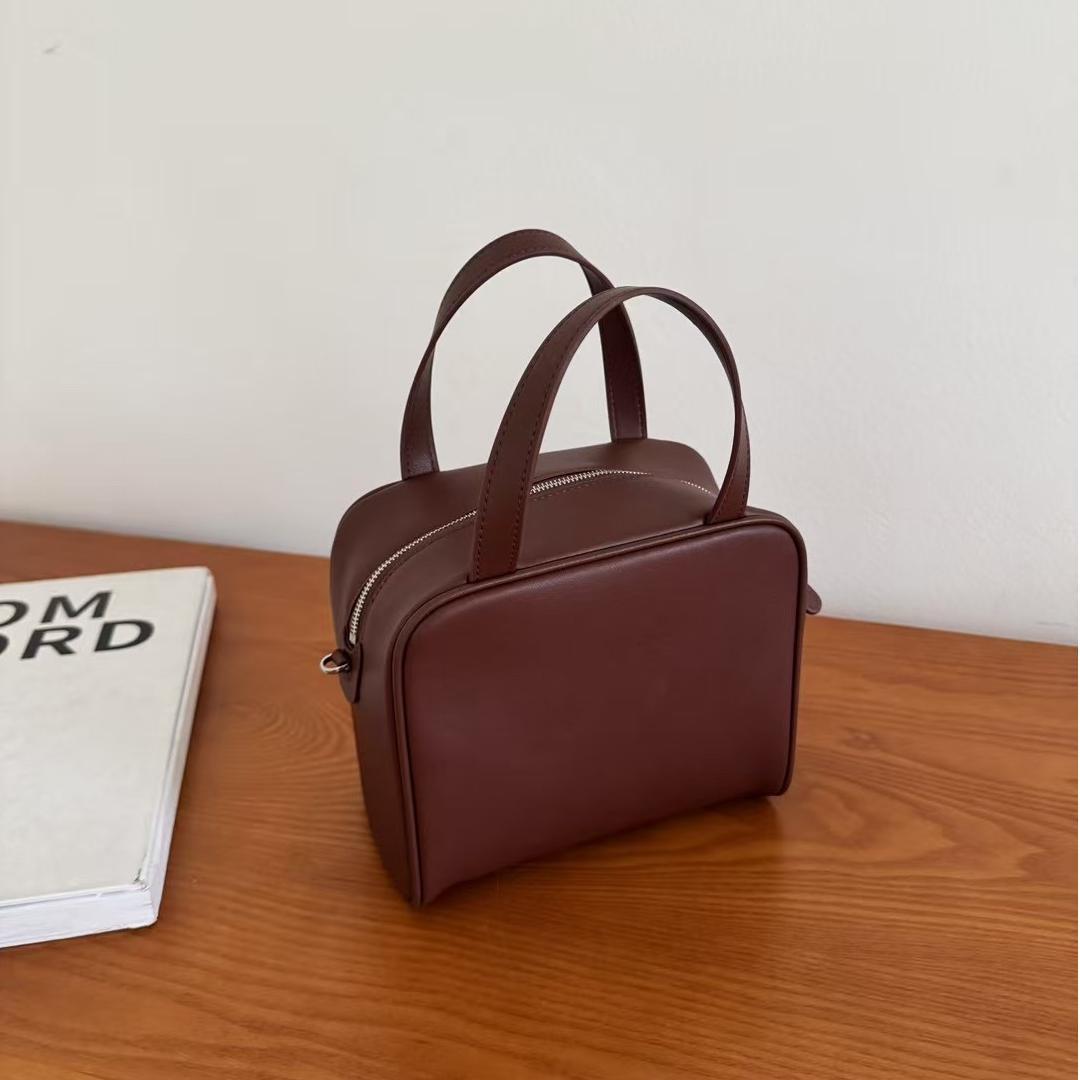 Leather minimalistic small bag strap, cowhide, genuine leather