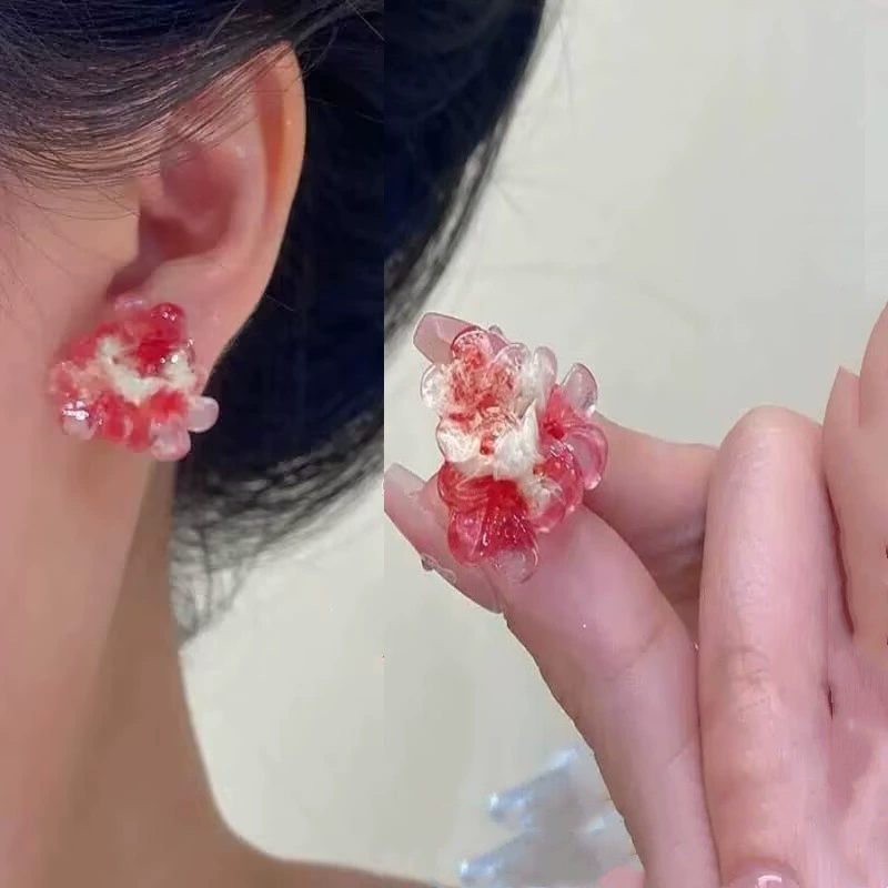 Ассиметричные серьги с кисточками, шпилька из 925-й серебра, корейский минималистичный стиль