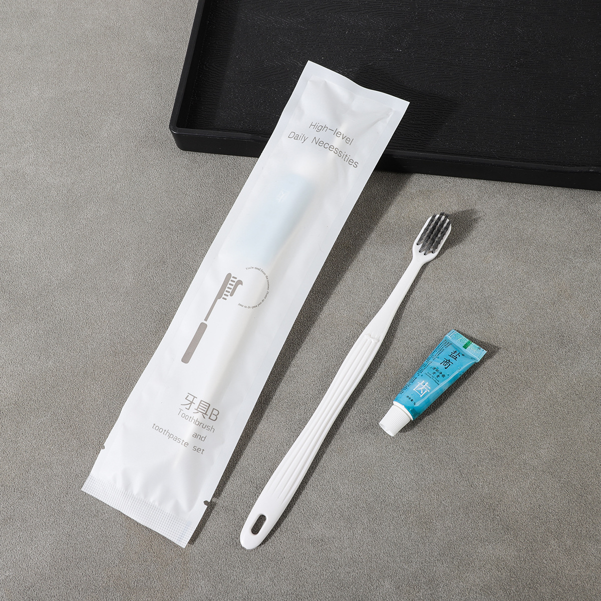 酒店一次性牙刷宽头软毛一次性牙具牙膏洗漱用品套装批发民宿宾馆
