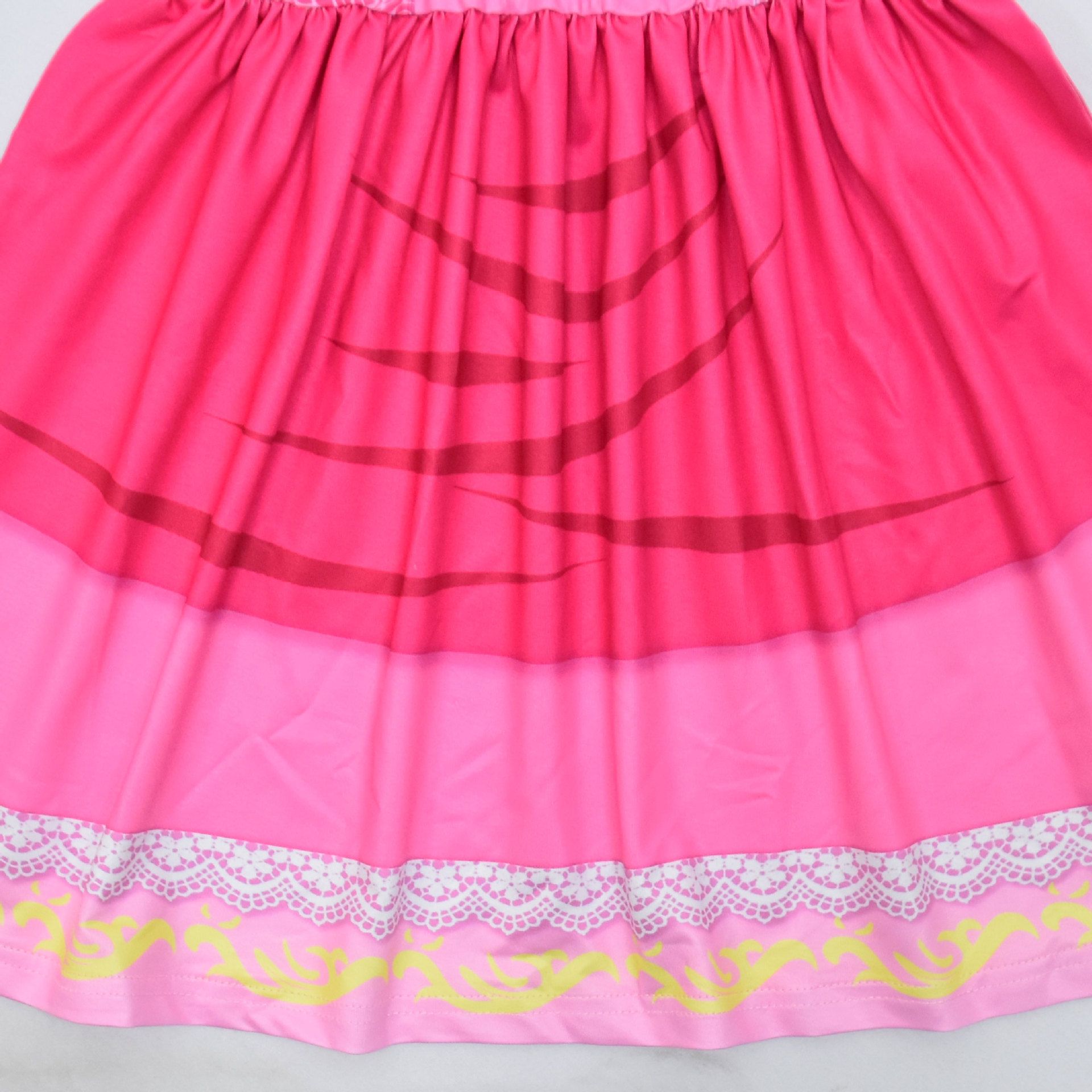 Peach Princess Dress For Girl Children Stage Performance Clothes Kids Carnival Birthday Party Revelry Festival Cosplay Costume