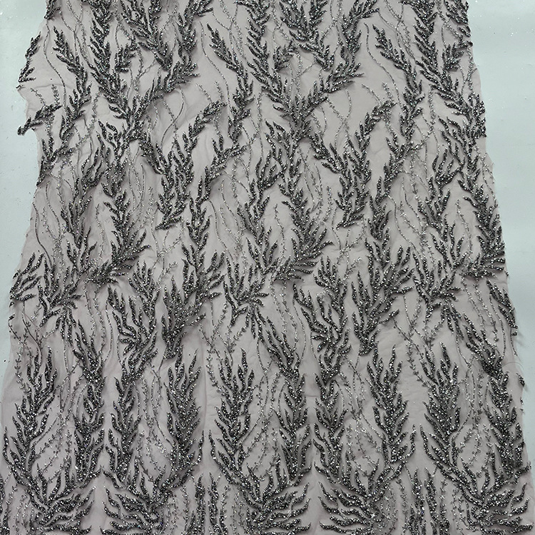 2024 nueva tela de malla nueva tela de malla tridimensional encaje rociado oro diamante vestido de boda tela