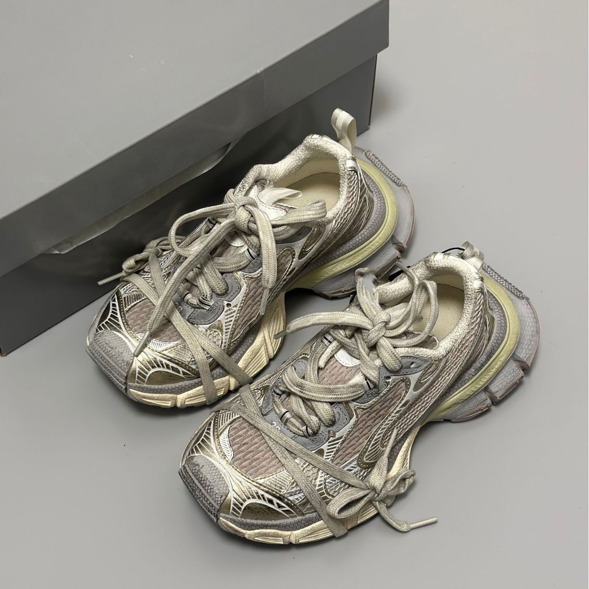 High Edition Paris 3XL Men's and Women's Same Style B Home Dirty Old Dad Shoes Increased Breathable Show New sneaker