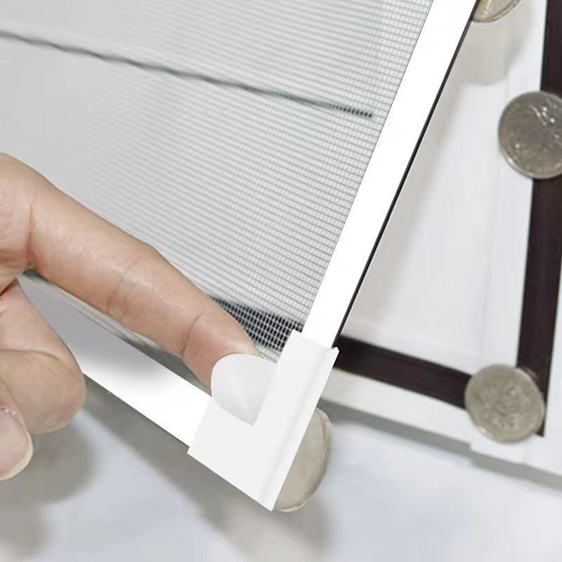 Fabricante de fuente de malla de ventana magnética autoadhesiva de malla de ventana magnética autoinstalada Velcro desmontable de malla de ventana magnética anti-mosquitos